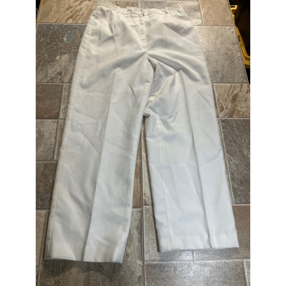 Hooberdoosery Personal Collection White Wide Leg‎ Pants Size 8